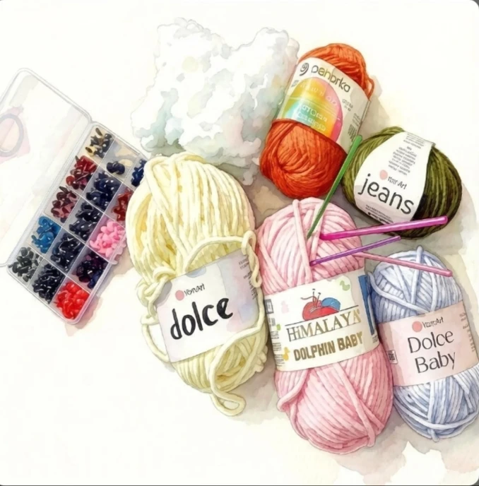 🧵 Из чего сделаны мои игрушки?