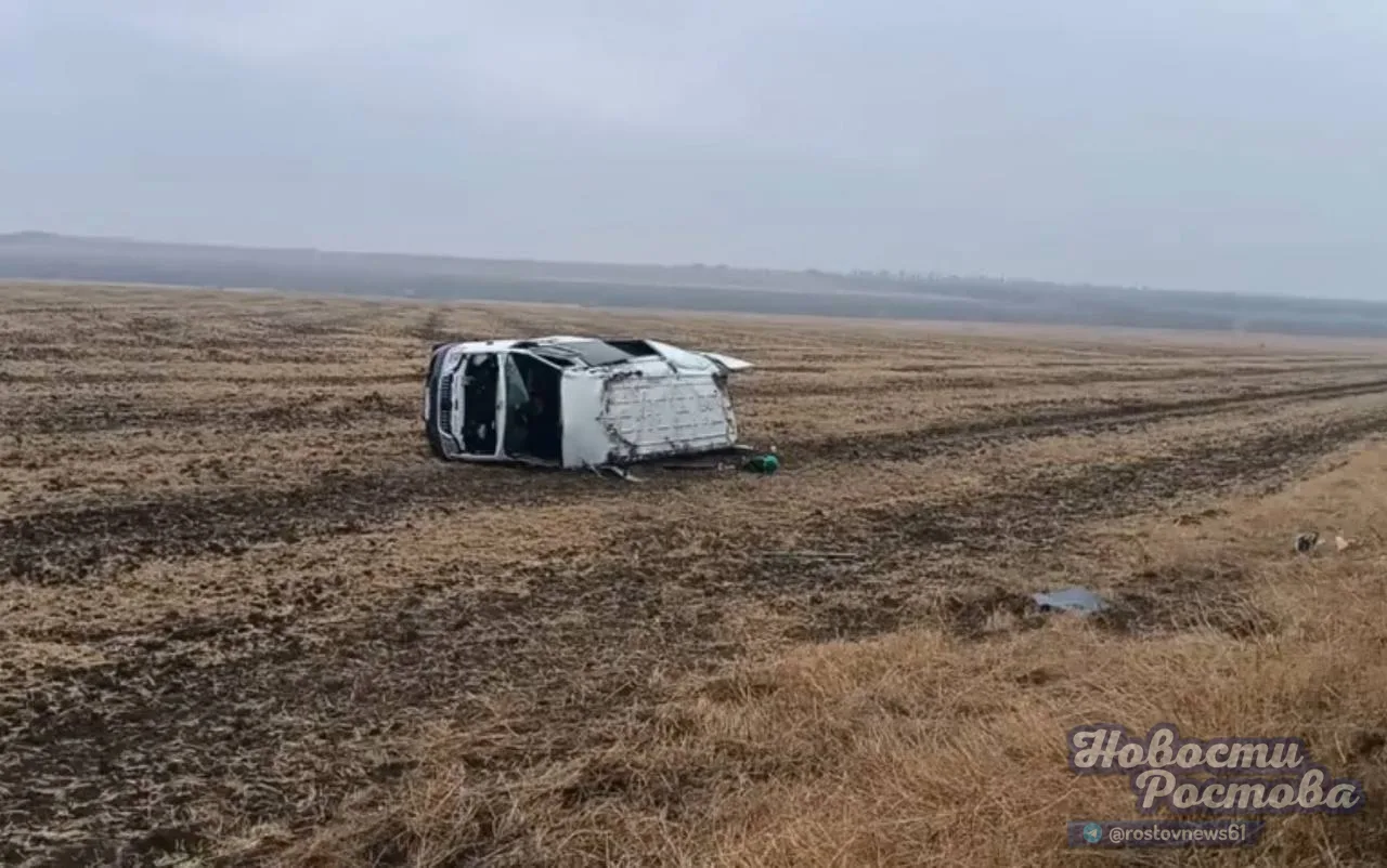 Пять человек пострадали в жестком ДТП с фургоном под Ростовом