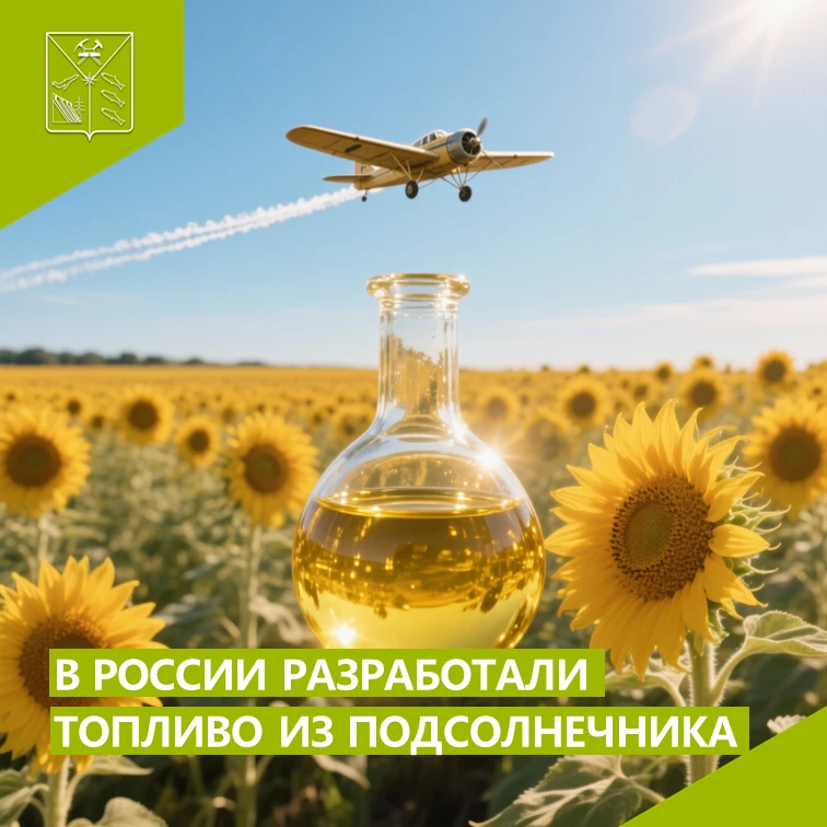 В РОССИИ РАЗРАБОТАЛИ АВИАТОПЛИВО ИЗ ОПИЛОК И ЛУЗГИ ПОДСОЛНЕЧНИКА
