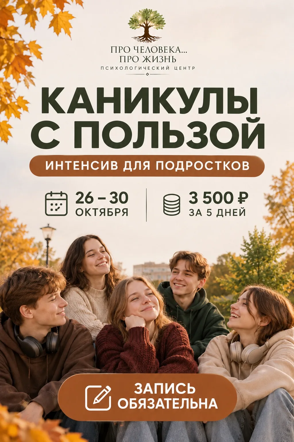 КАНИКУЛЫ С ПОЛЬЗОЙ: ИНТЕНСИВ ЖИЗНЕННЫХ НАВЫКОВ ДЛЯ ПОДРОСТКОВ