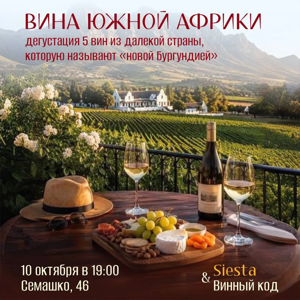 🍷🇿🇦 Дегустация «Вина Южной Африки»: 5 роскошных вин из далекой страны, которую назыв...