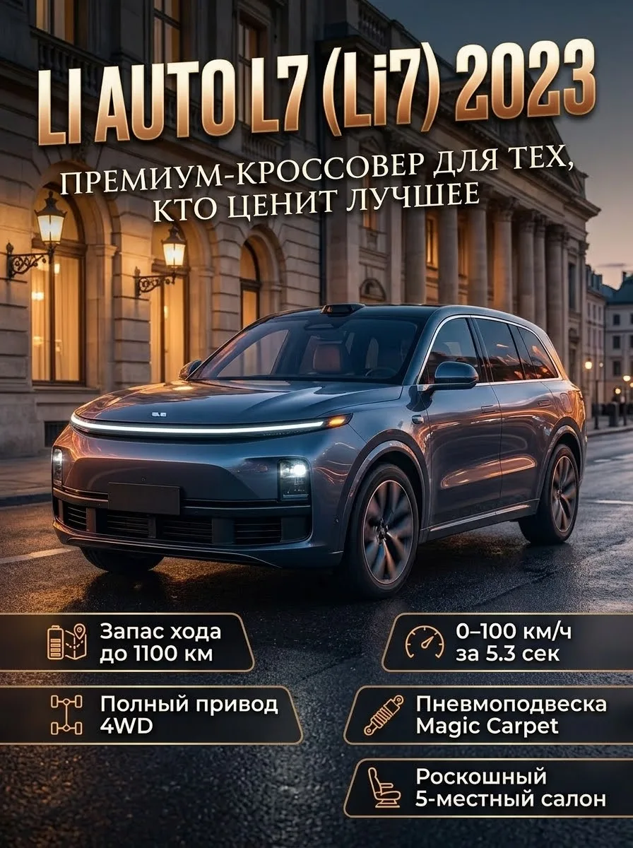 🔥 LI AUTO L7 (Li7) 2023 — ПРЕМИУМ-КРОССОВЕР, КОТОРЫЙ ВЗРЫВАЕТ МОЗГ! 🔥