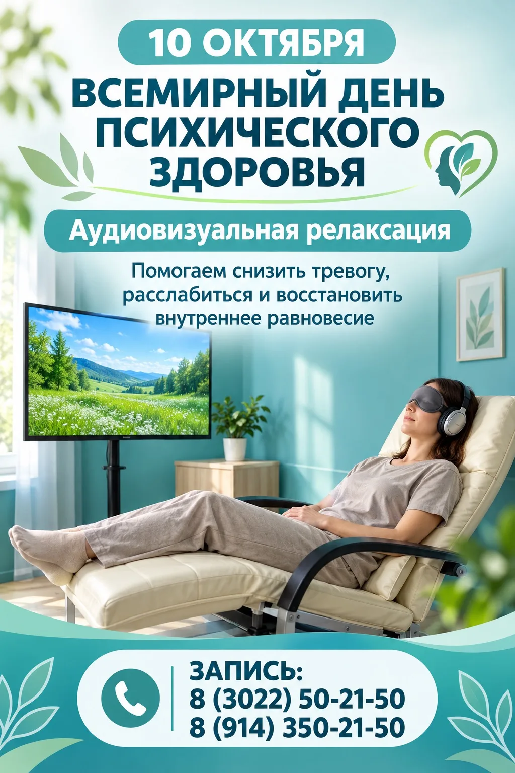 🩺 10 октября — Всемирный день психического здоровья