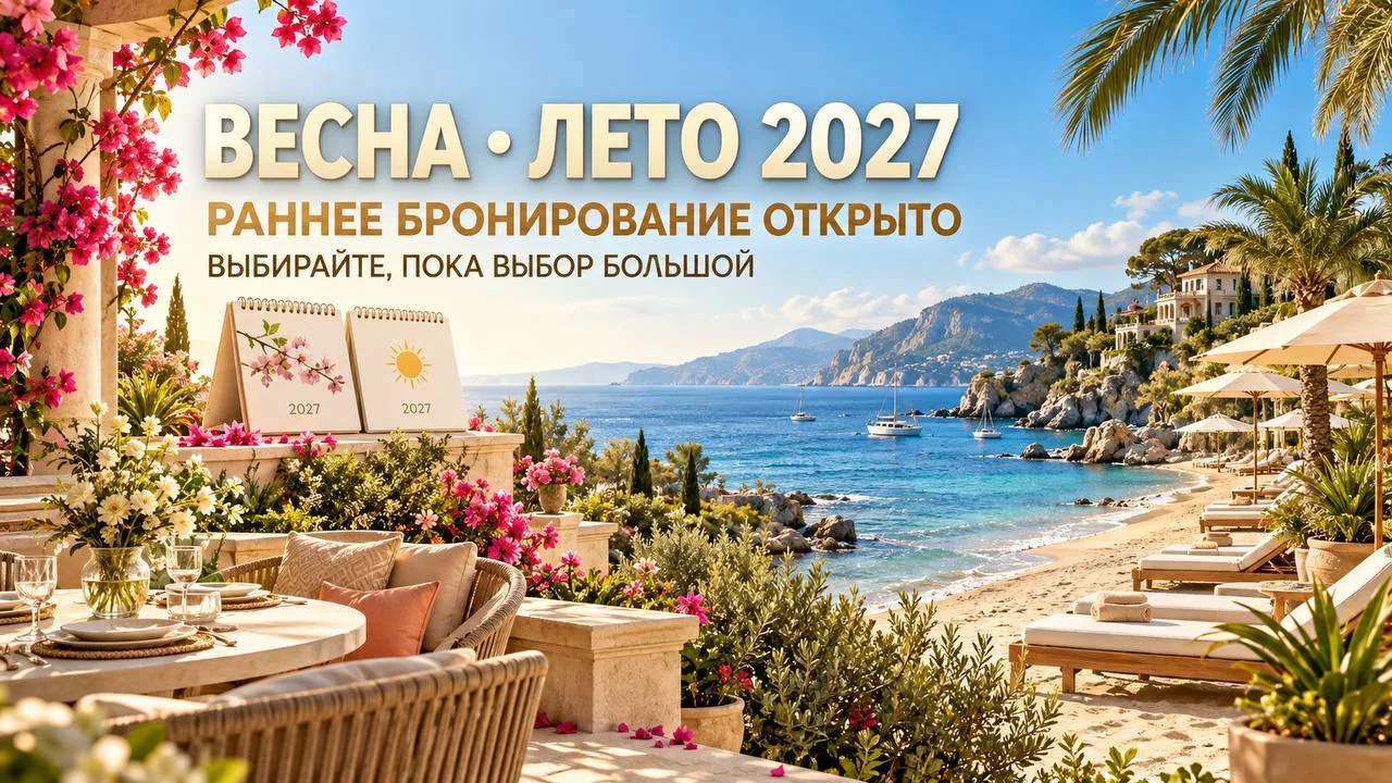 ☀️ ВЕСНА И ЛЕТО-2027 УЖЕ В ПРОДАЖЕ!