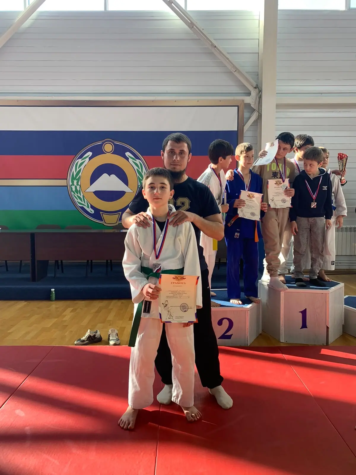 🏆 Поздравляем наших спортсменов с достойным выступлением на Открытом турнире по дзюдо ...