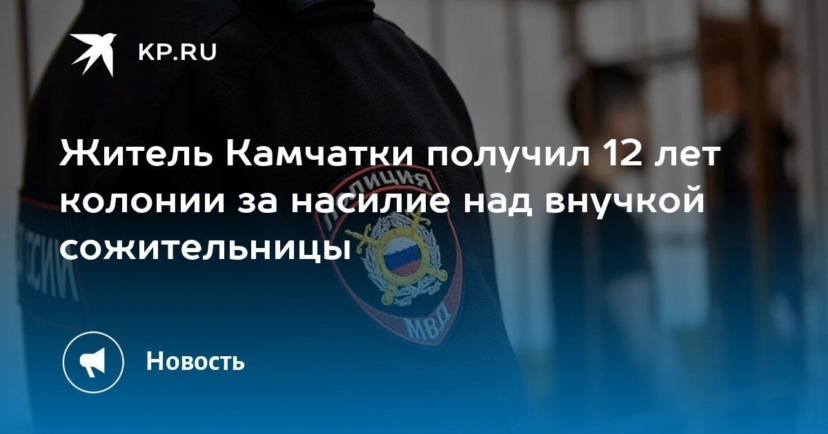На Камчатке суд приговорил мужчину к 12 годам колонии за насилие над внучкой своей сожи...