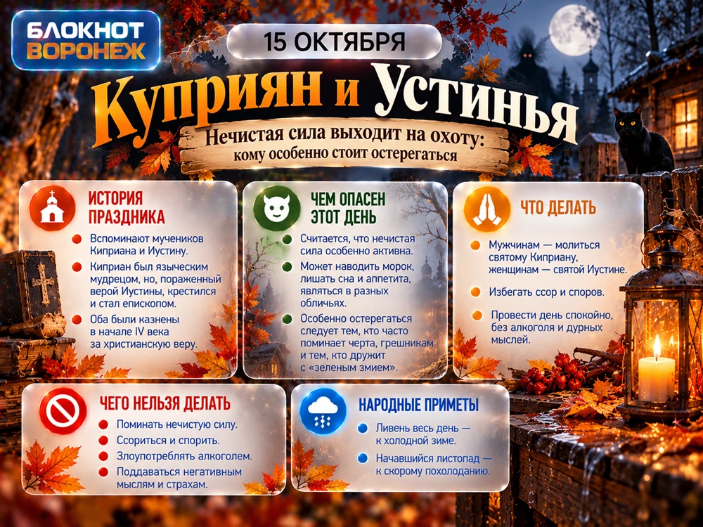 🌾 15 октября нечистая сила выходит на охоту