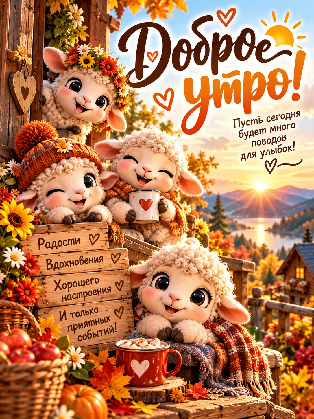 ☀️🐑 Доброе утро, мои хорошие! ❤️🌸