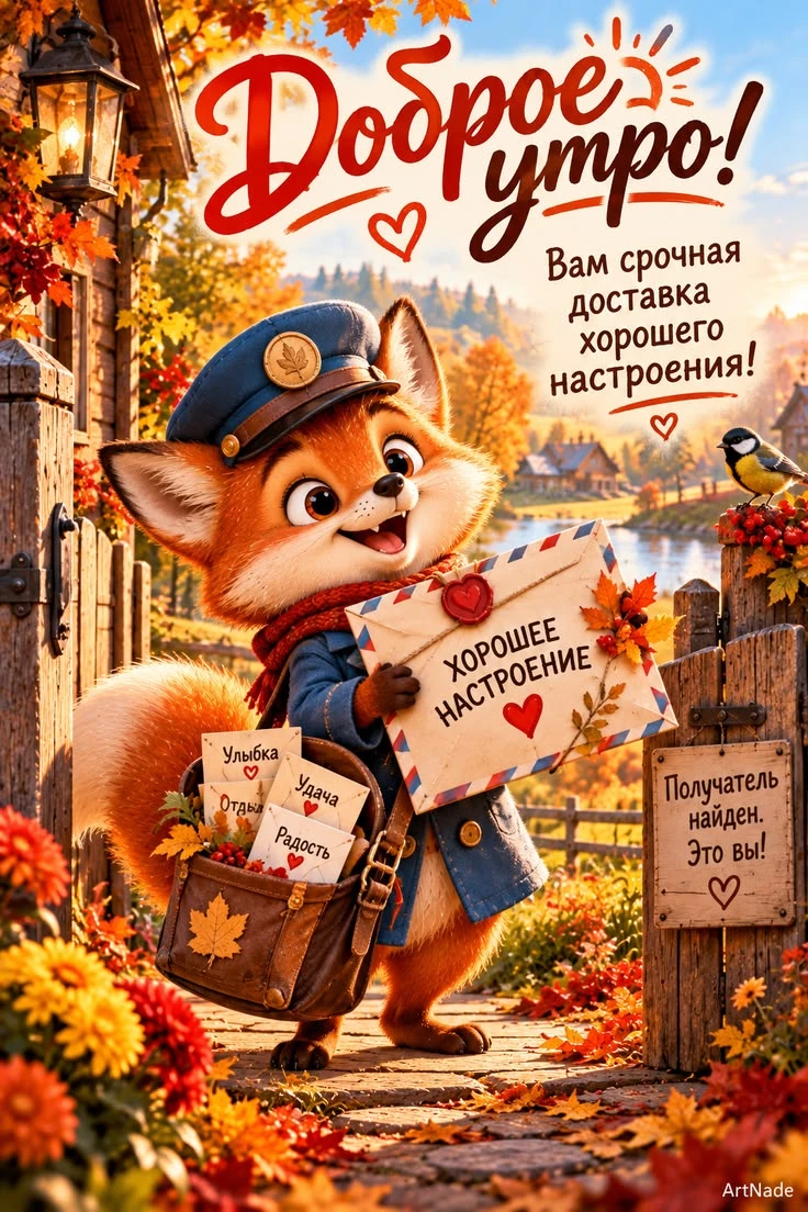 🌞🎉 Чудесного утра! Везения и хорошего настроения!