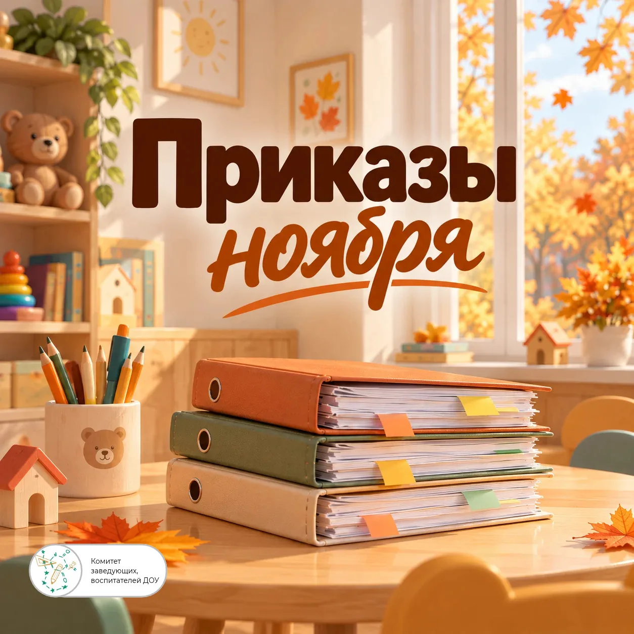 📌 Какие приказы стоит подготовить заведующему ДОУ в ноябре?