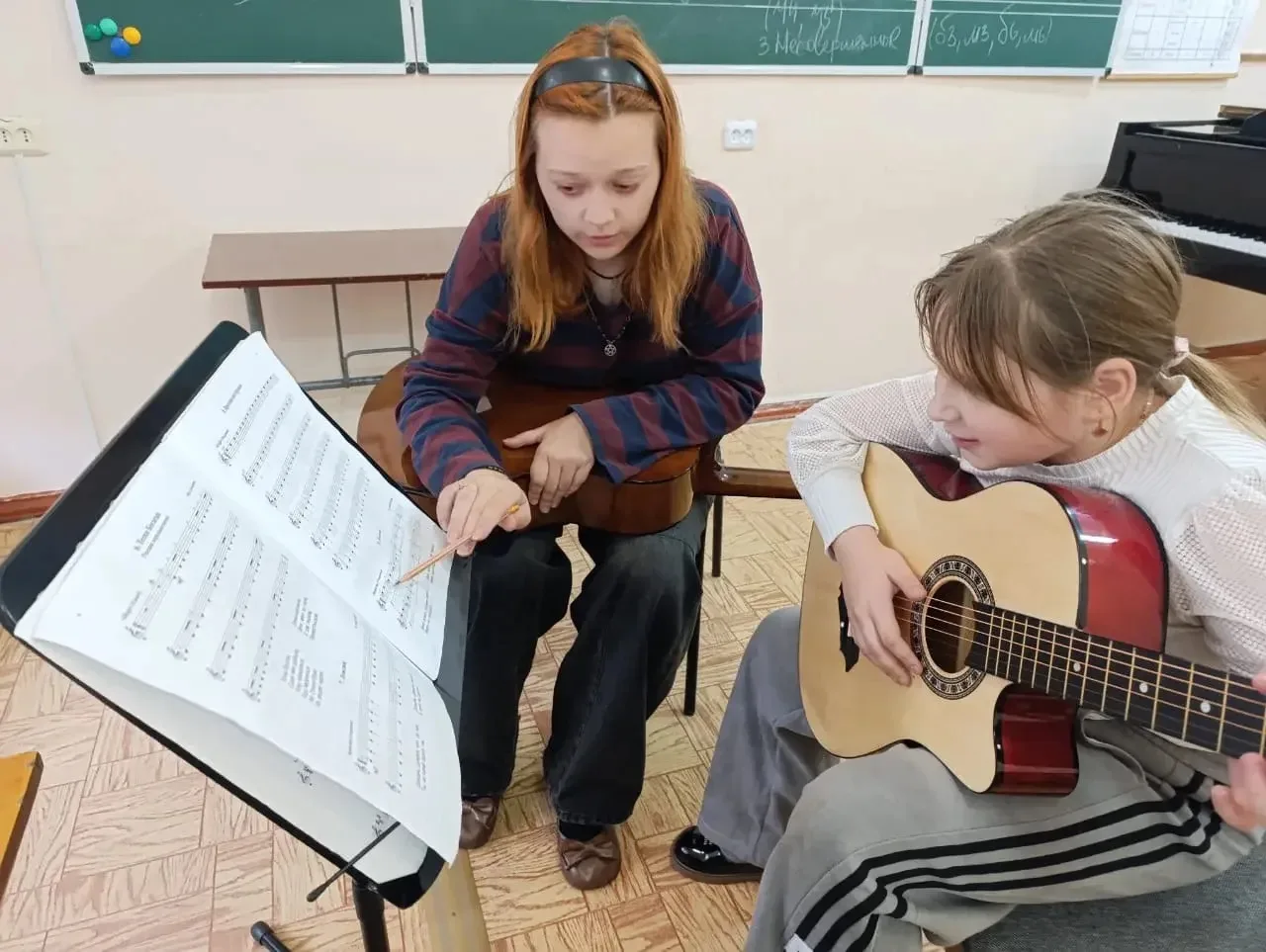 🎸Делимся впечатлениями об уроке преподавателя Барташовой Ангелины Игоревны с юной учен...