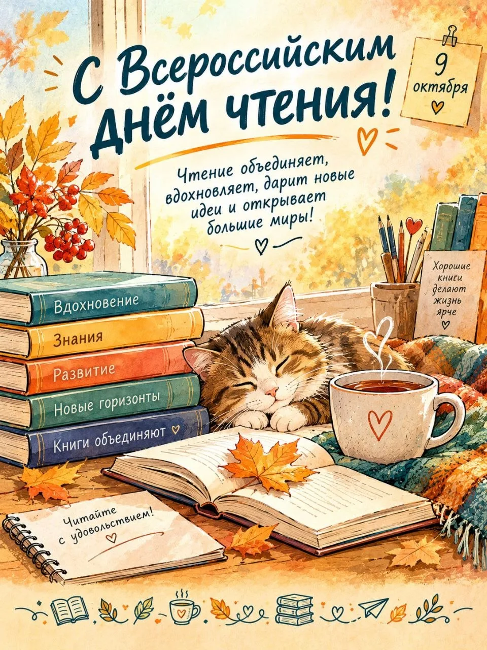 Поздравляю всех книголюбов!