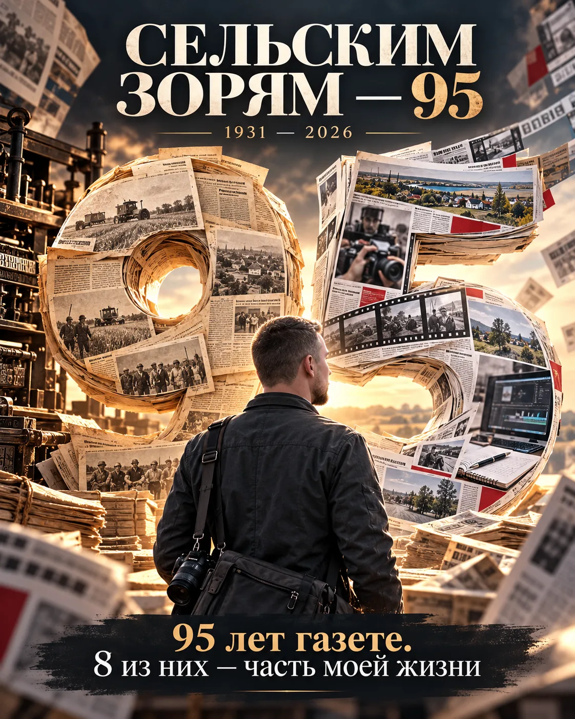 Сегодня моей родной газете «Сельские зори» — 95 лет. И уже восемь лет моя жизнь связана...