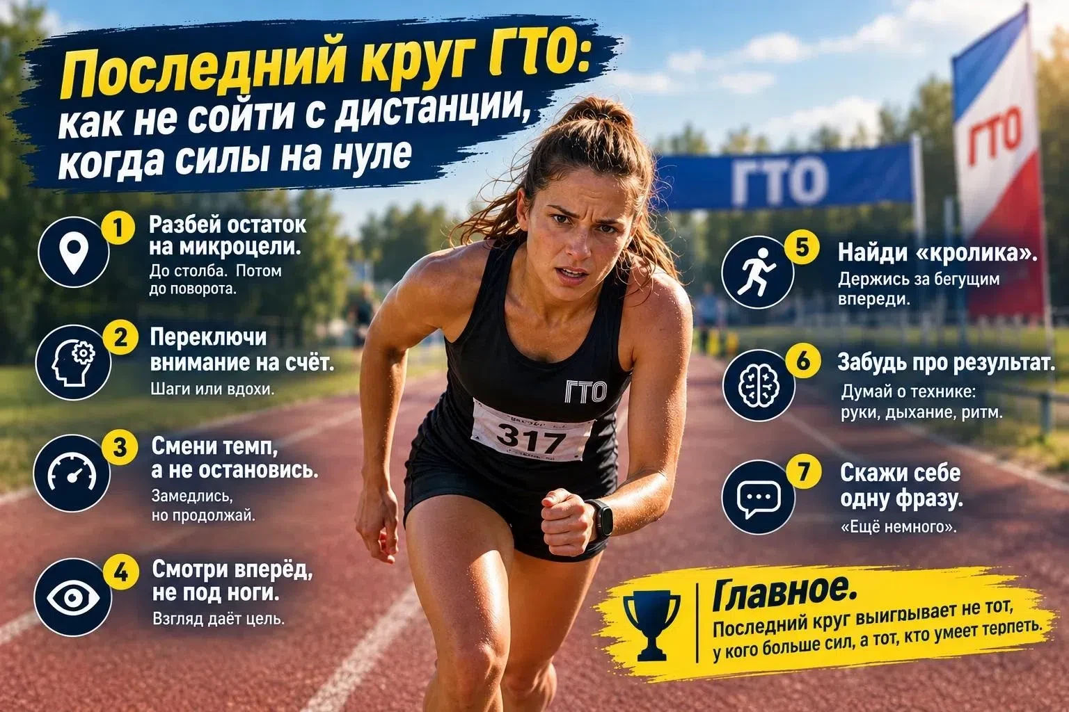 🏆Последний круг ГТО: как не сойти с дистанции, когда силы на нуле