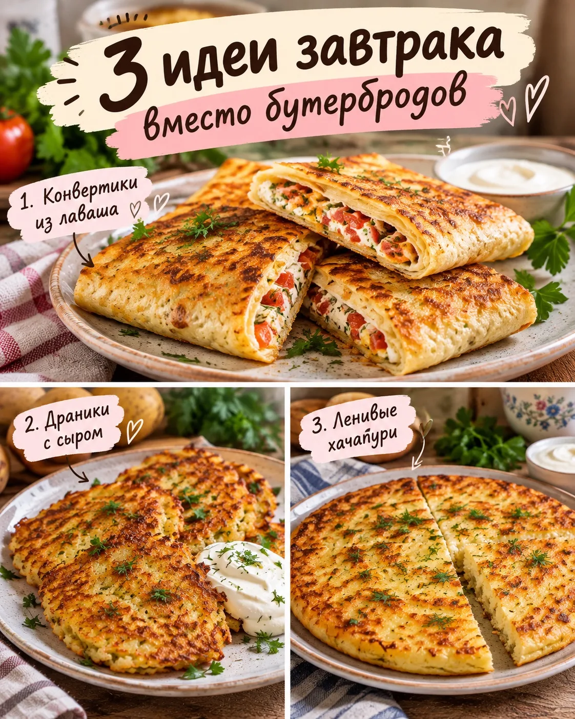 Надоели бутерброды на завтрак? 😍 Вот 3 идеи, после которых обычный хлеб с колбасой уже...