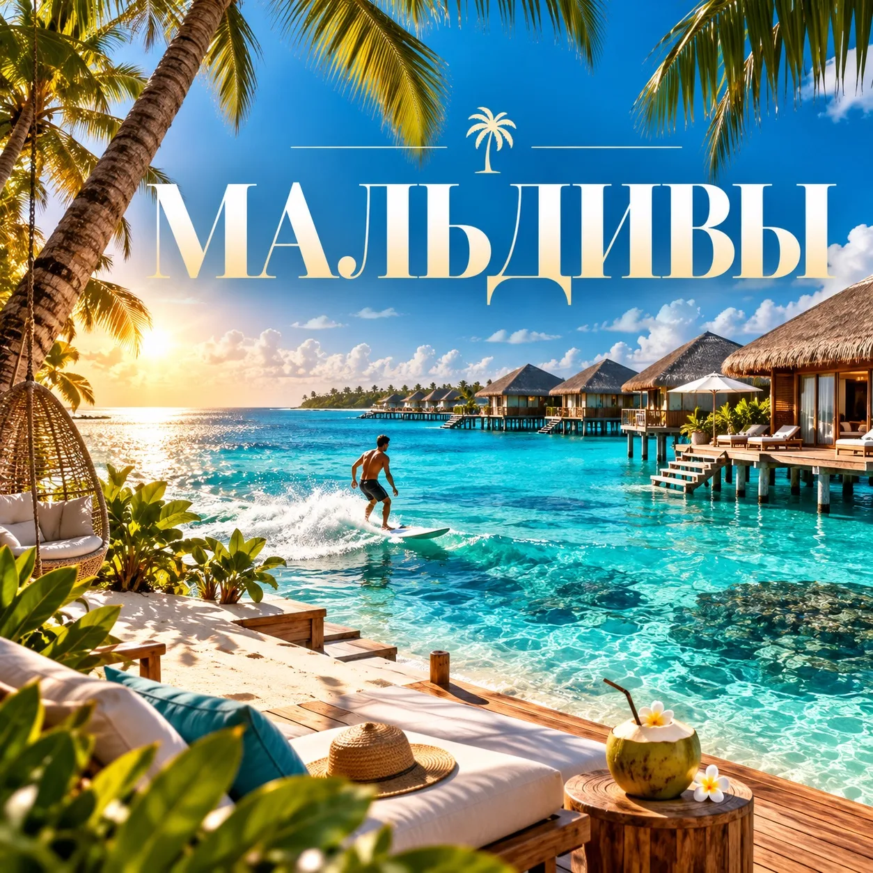 🖼 Белый песок, бирюзовая вода и виллы над океаном — Мальдивы остаются одним из самых у...