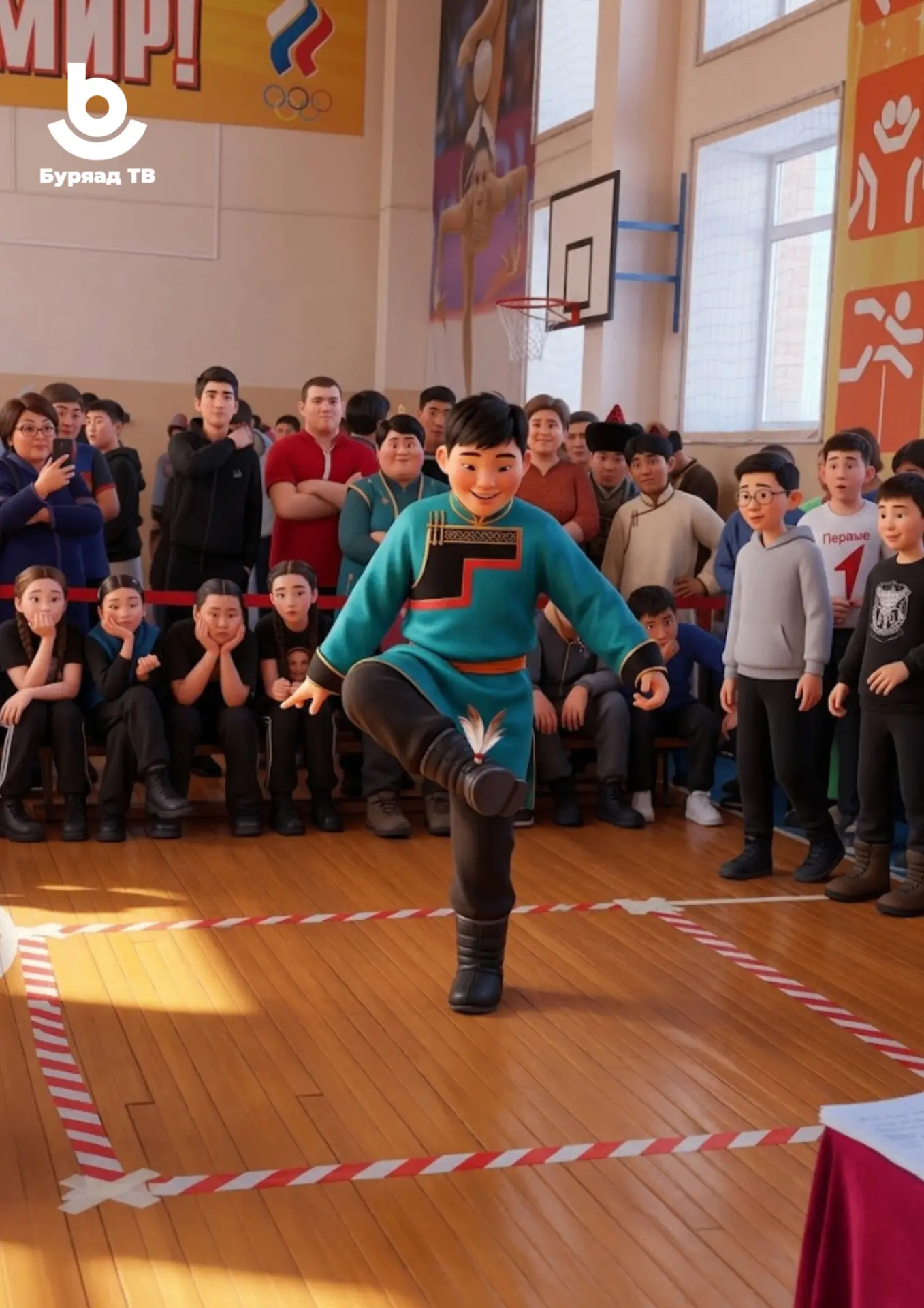 Первый турнир по национальной игре «Тэбэг» в Закаменском районе.