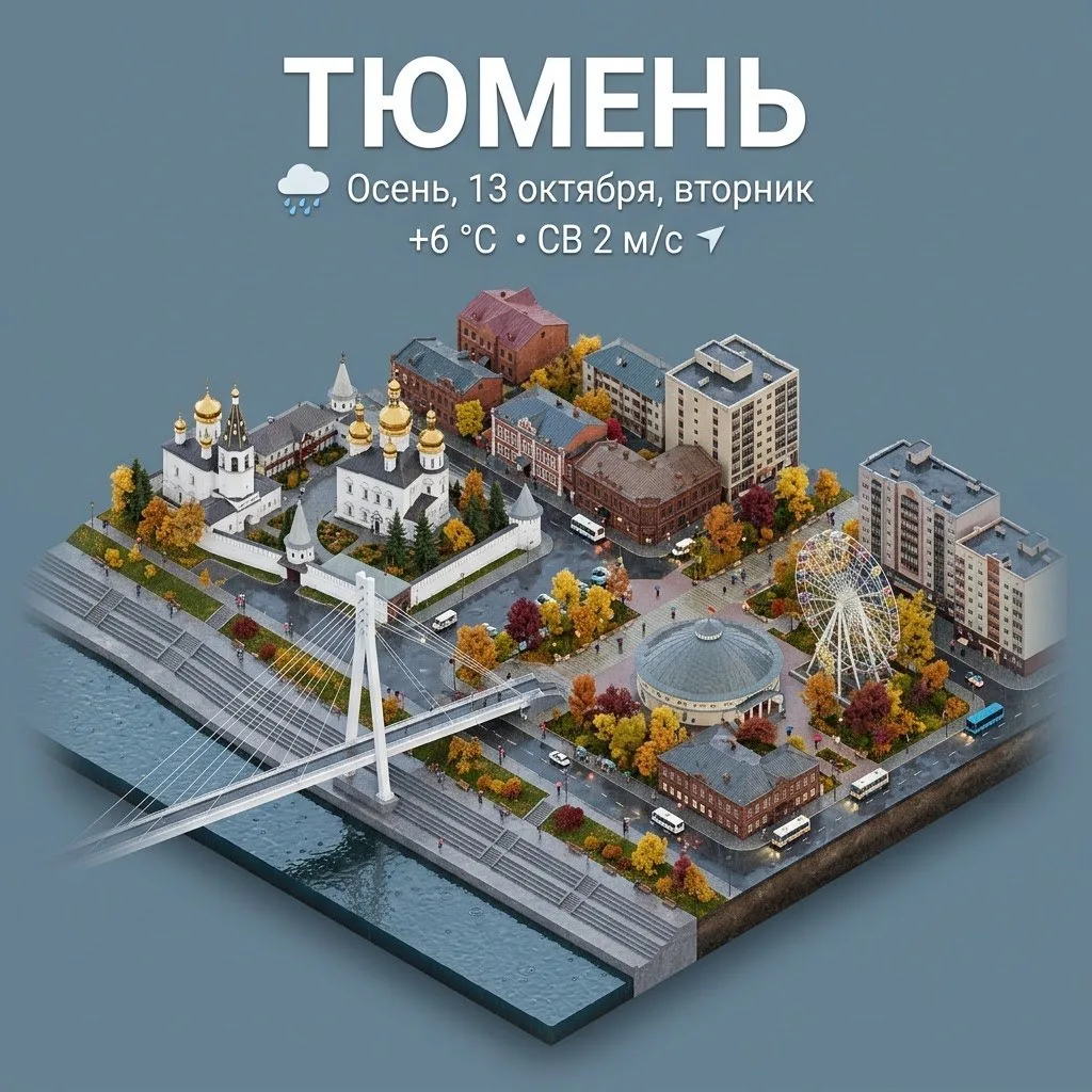 🍂☔️ Сегодня днем обещают дождь, температура воздуха + 6. С. Северо-Восточный ветер 2 м/с.