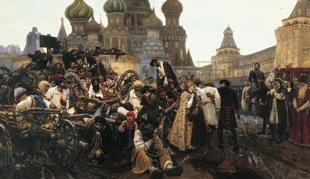 10 октября 1698 - У Кремля в Москве казнено около 300 стрельцов (событие отображено на ...
