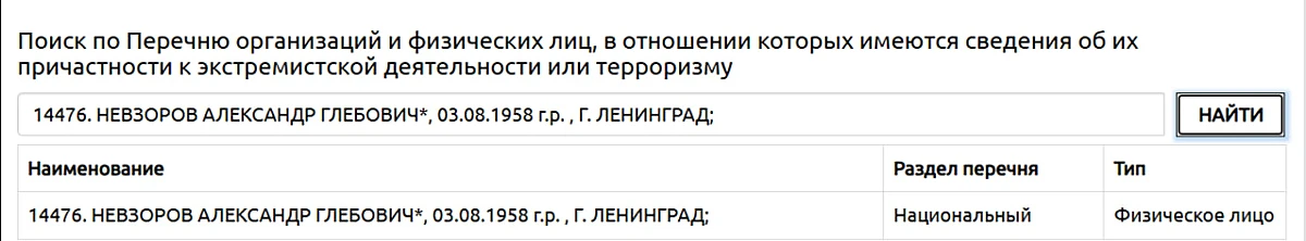 ⚡Александра Невзорова* внесли в перечень террористов и экстремистов Росфинмониторинга