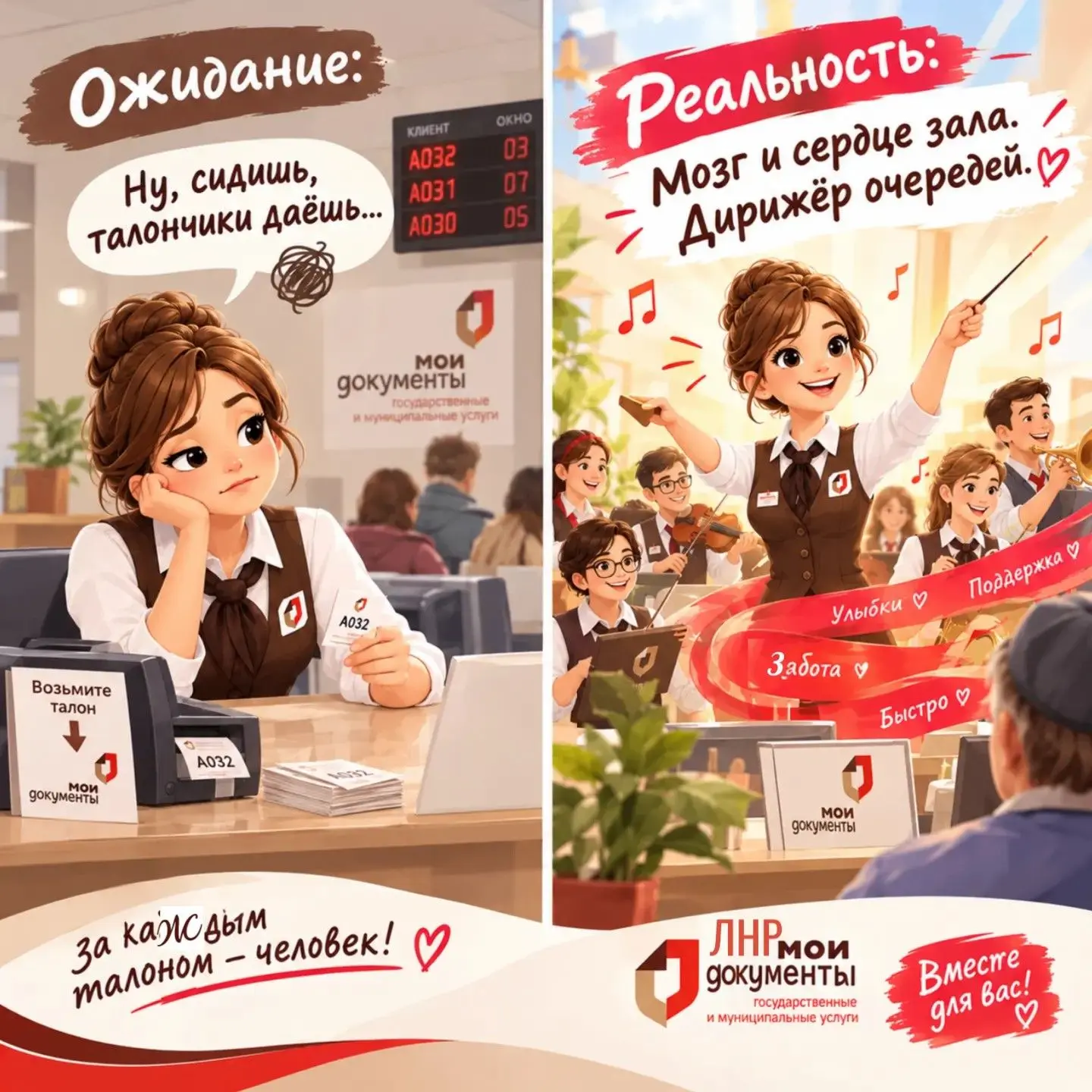МФЦ ЛНР ведёт подбор кандидатов на администратора зала в Антрацитовском офисе