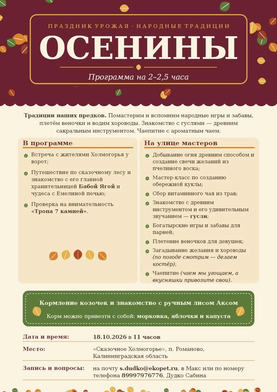 ✨Встречаемся на сказочном мероприятии!