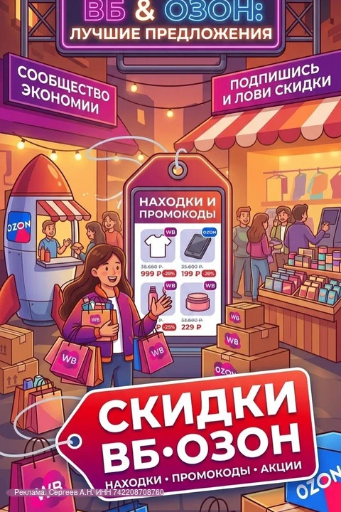 Ловим скидки на WB и Ozon! 🔥Каждый день отбираем товары, где цена реально упала.