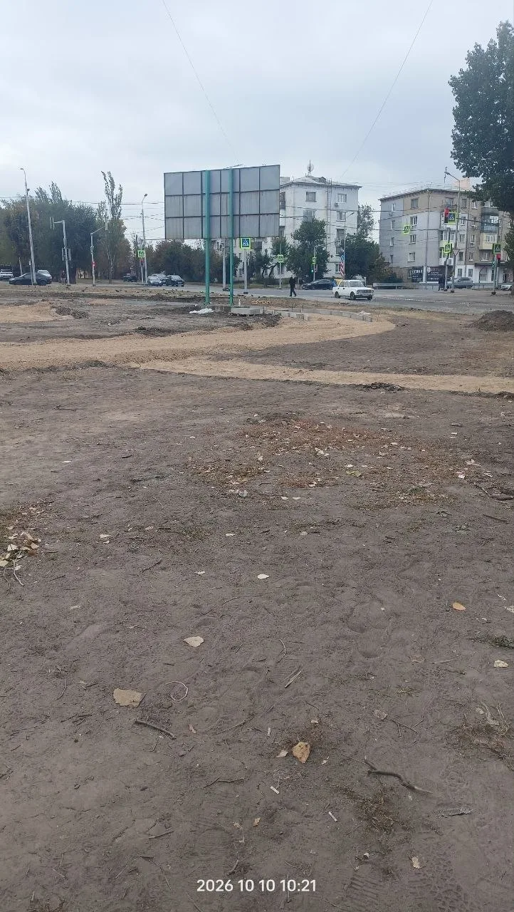 На Городке ОР, на пустующей территории, прилегающей к улице Херсонской, ведутся работы ...