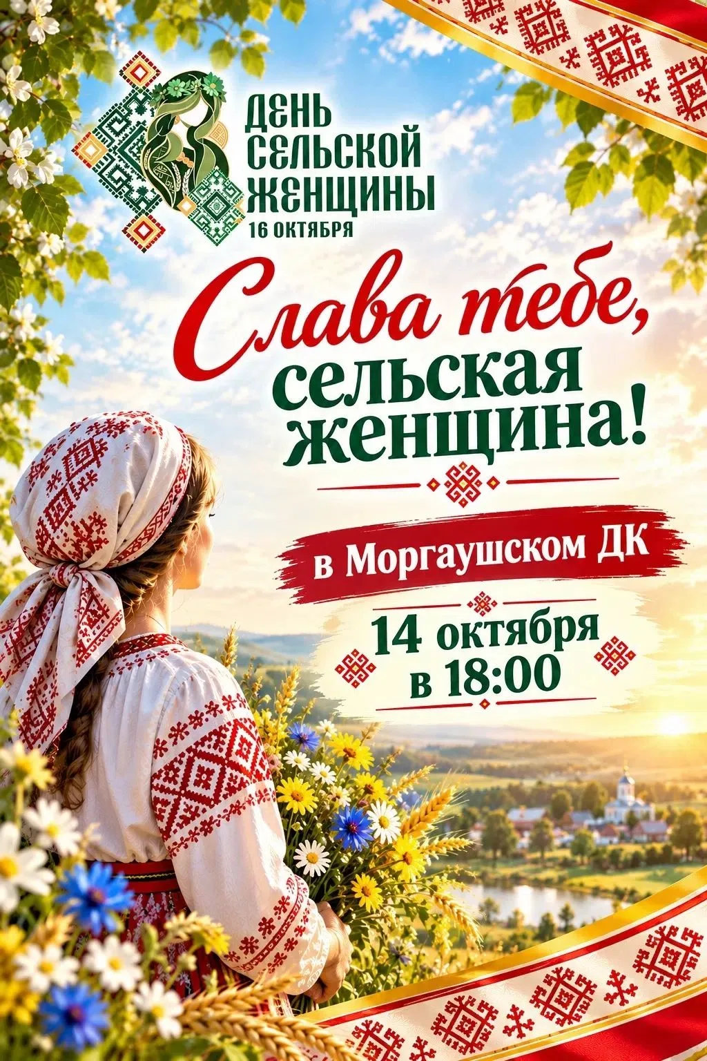 14 октября в Моргаушском доме культуры пройдет главное культурное событие осени — вечер...