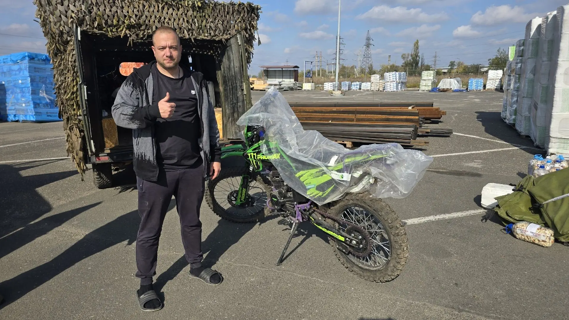 🏍 Саратовцы отправили бойцам спецоперации мотоциклы и маскировочные сети