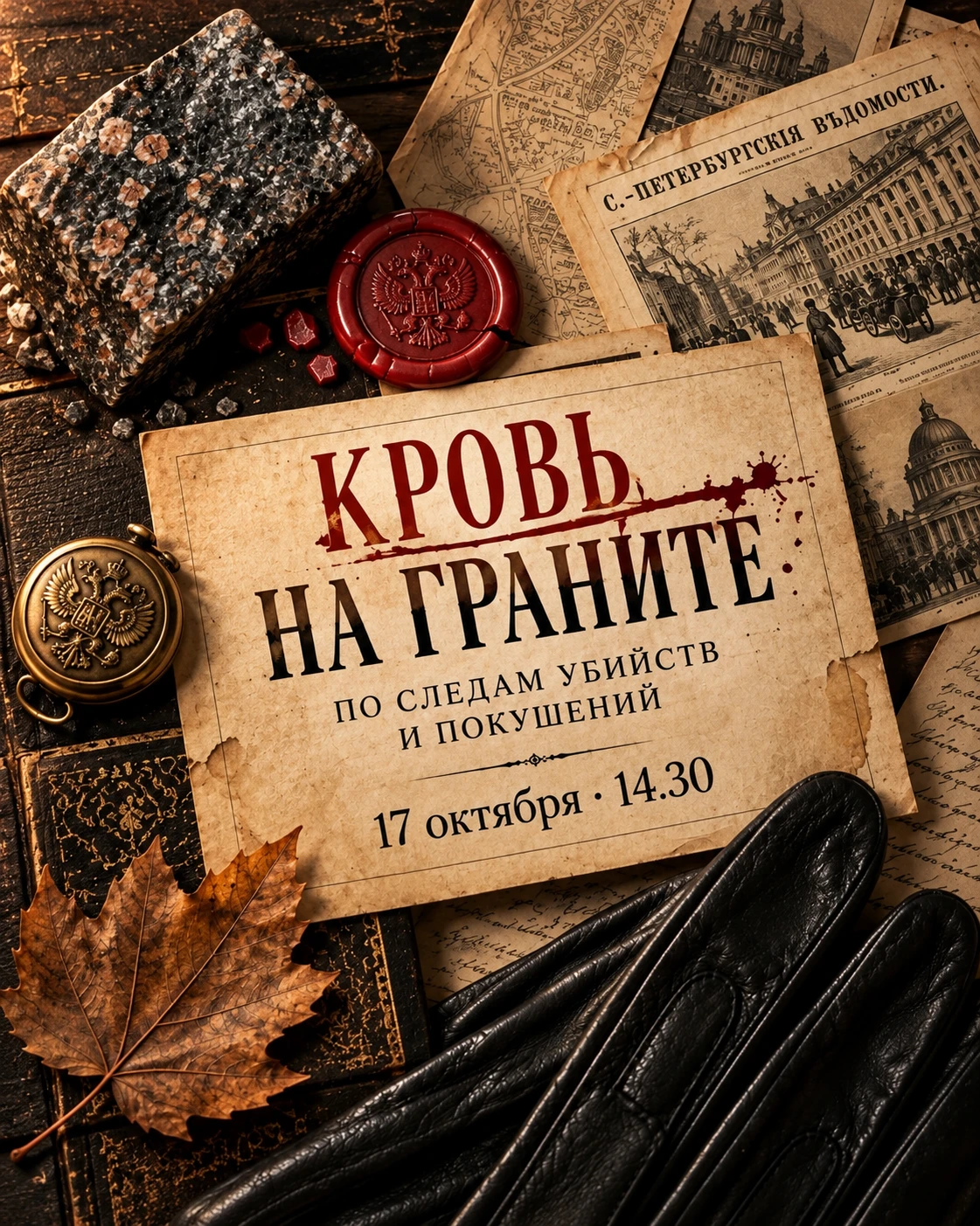 🌿 «Кровь на граните: по следам убийств и покушений» - бесплатная экскурсия