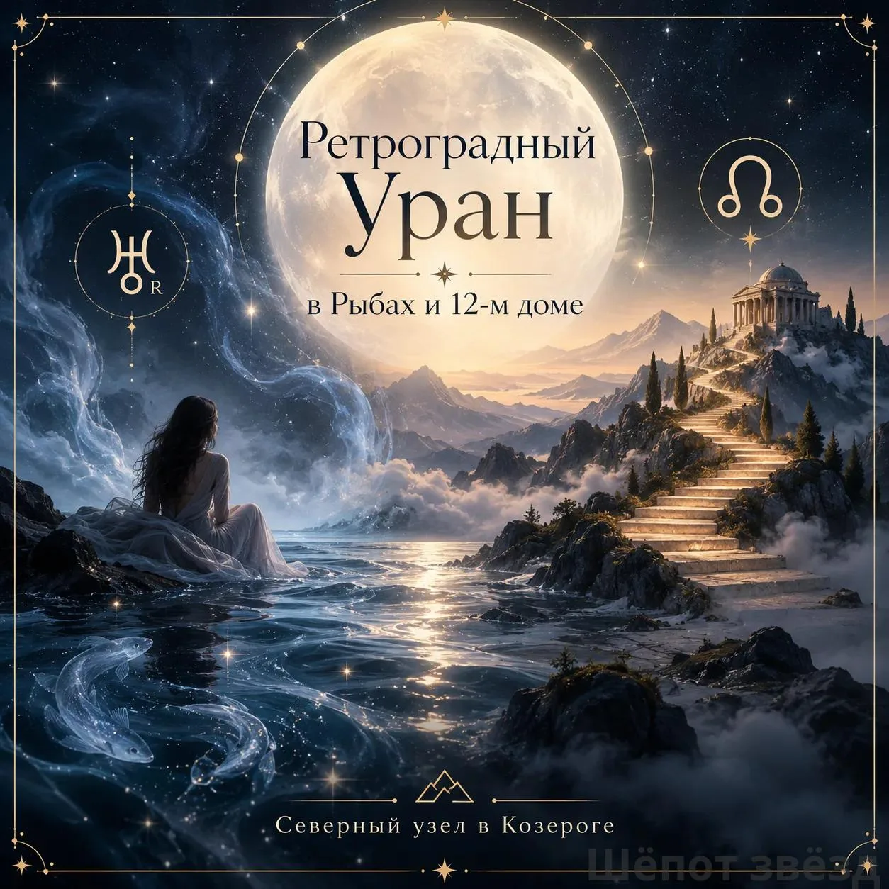 🪐 Ретроградный Уран в Рыбах в 12-м доме и Северный узел в Козероге: что это означает?