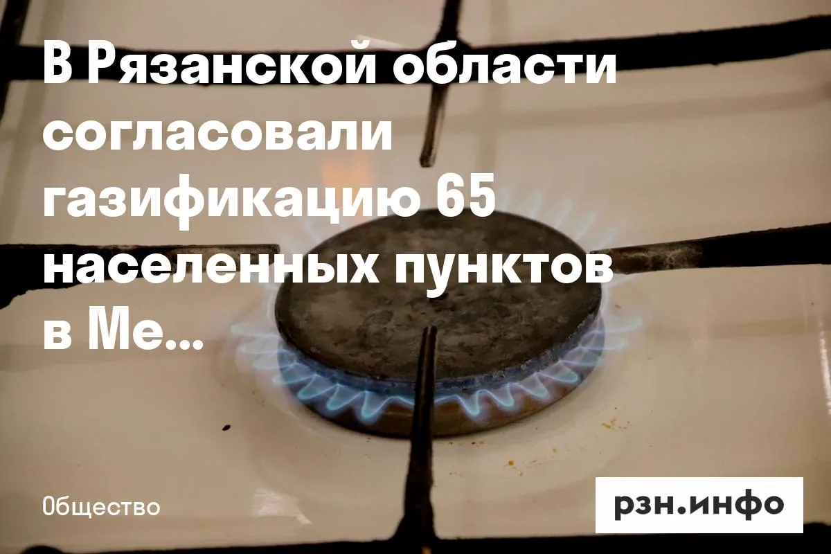 В Рязанской области согласовали газификацию 65 населенных пунктов в Мещере