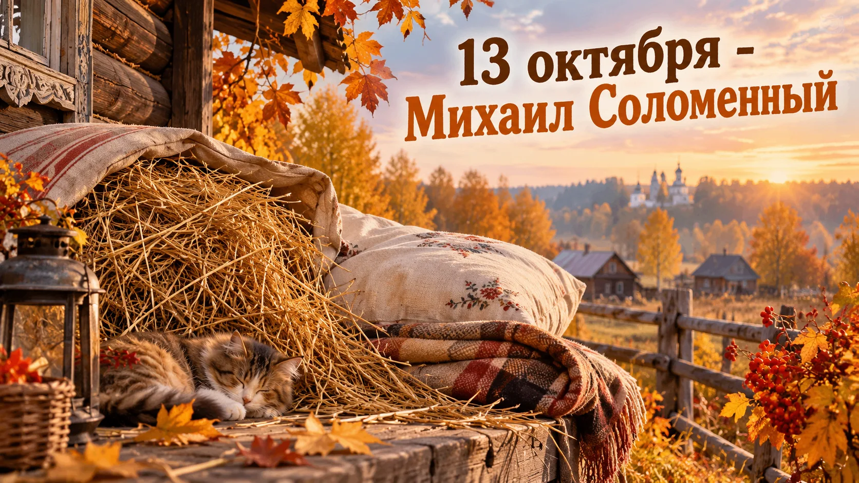 13 октября в народном календаре – Михаил Соломенный, или день Григория и Михаила. Назва...