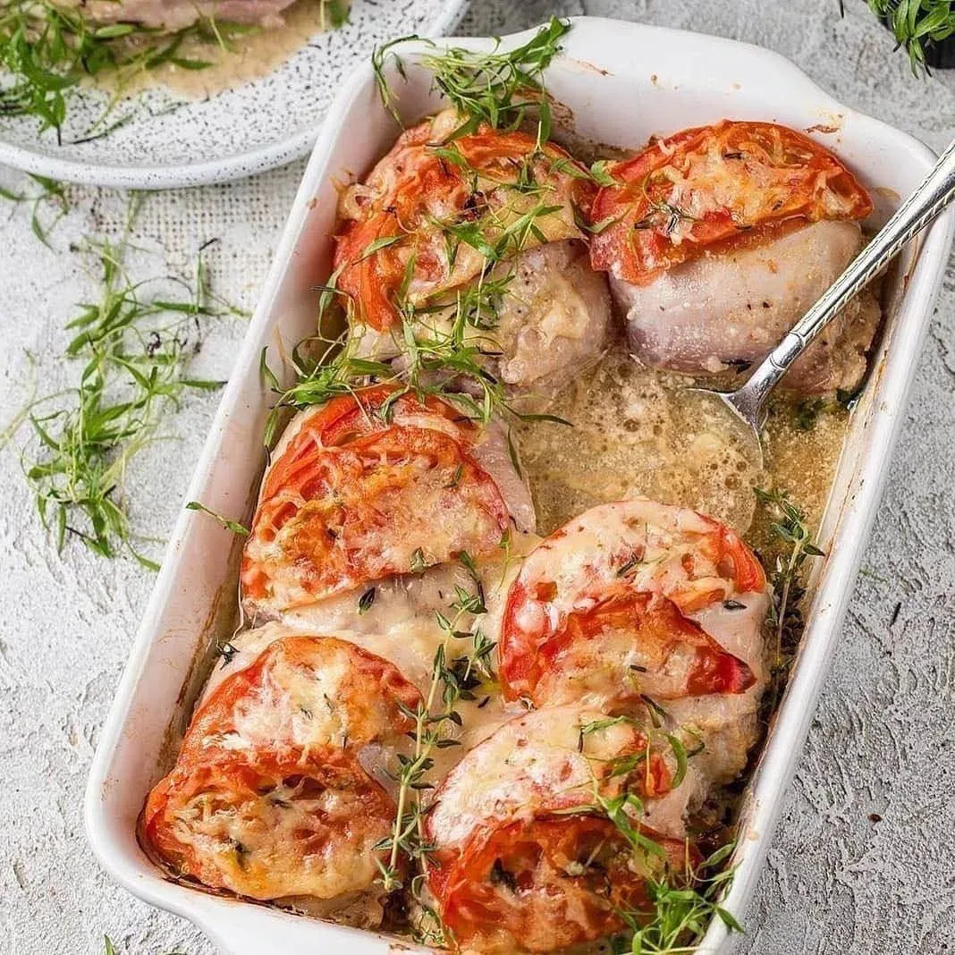 Куриные рулетики с грибами и сыром