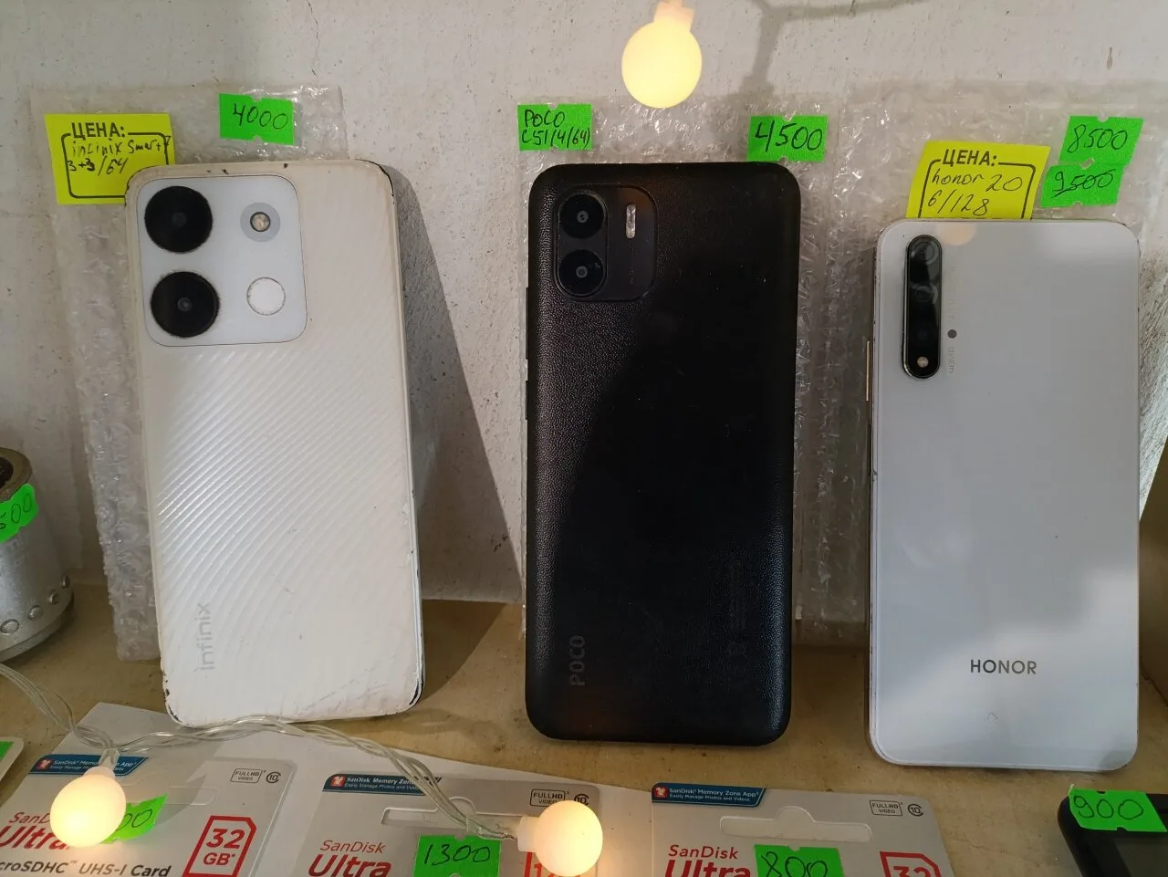 Продаются 3 б/у телефона. Infinix smart 7 3+3/64 4000р, poco c51 4/64 4500р, honor 20 6...