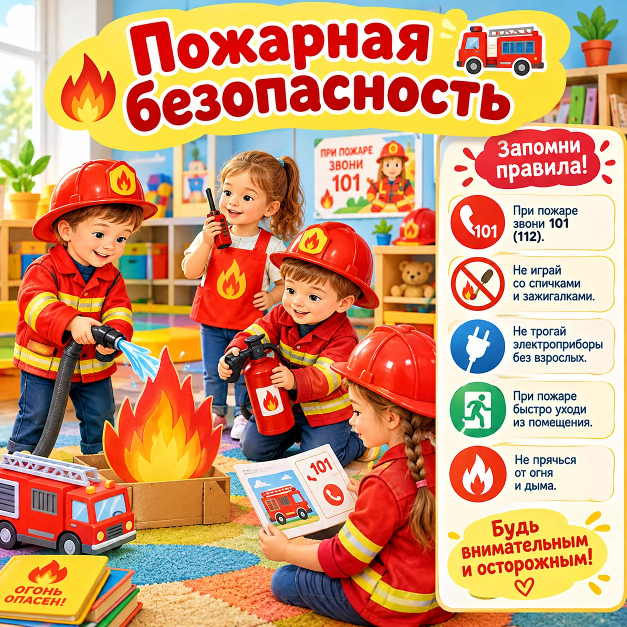 Неделя пожарной безопасности: учились быть внимательными и смелыми! 🔥