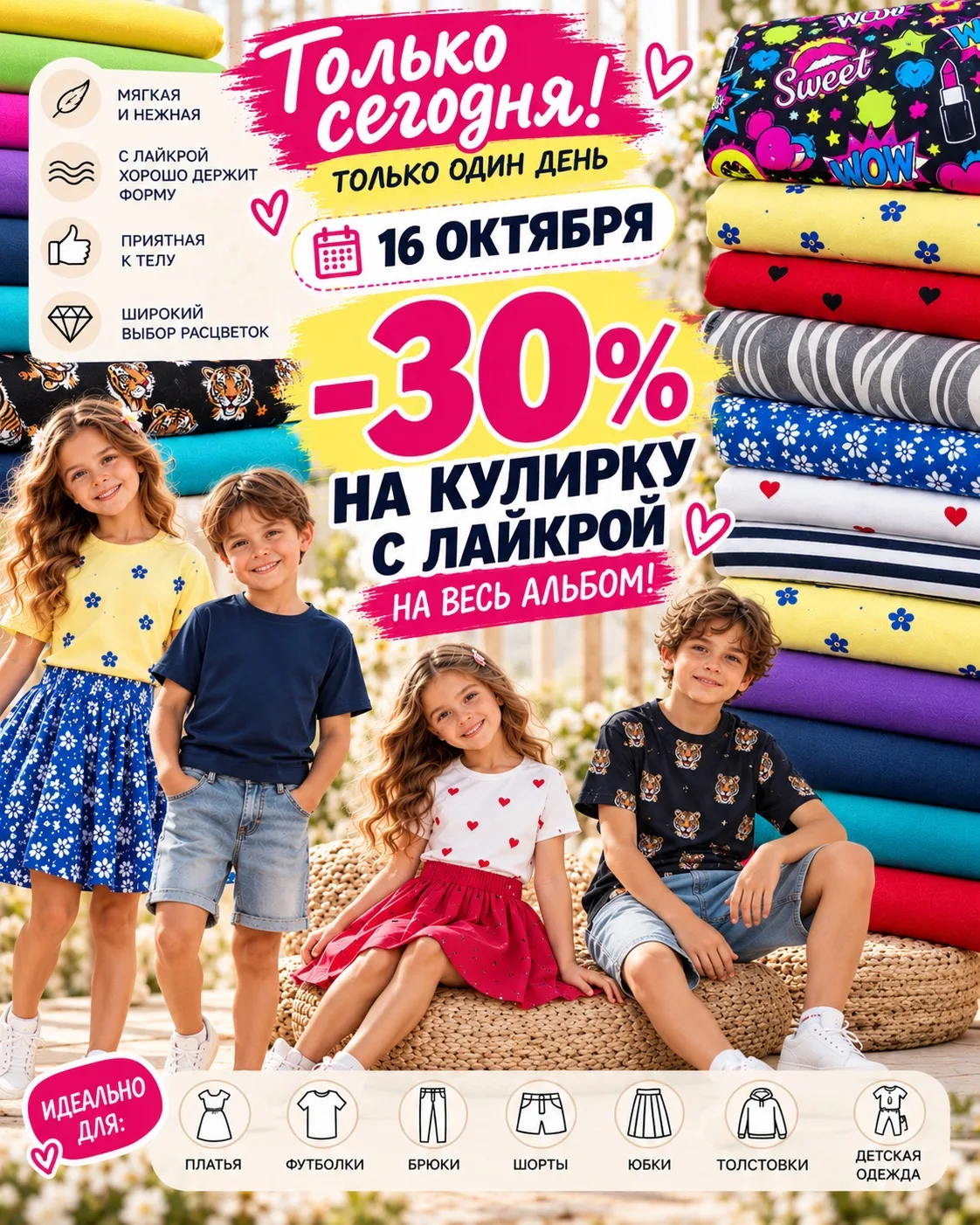 🔥 ДЕВОЧКИ, ТОЛЬКО СЕГОДНЯ, 16 ОКТЯБРЯ! 🔥