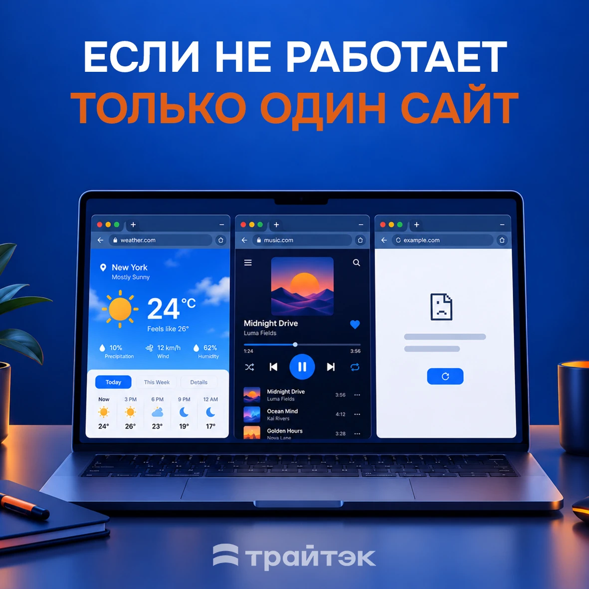 Бывает странная ситуация: интернет работает, сайты открываются, мессенджеры живы — а од...