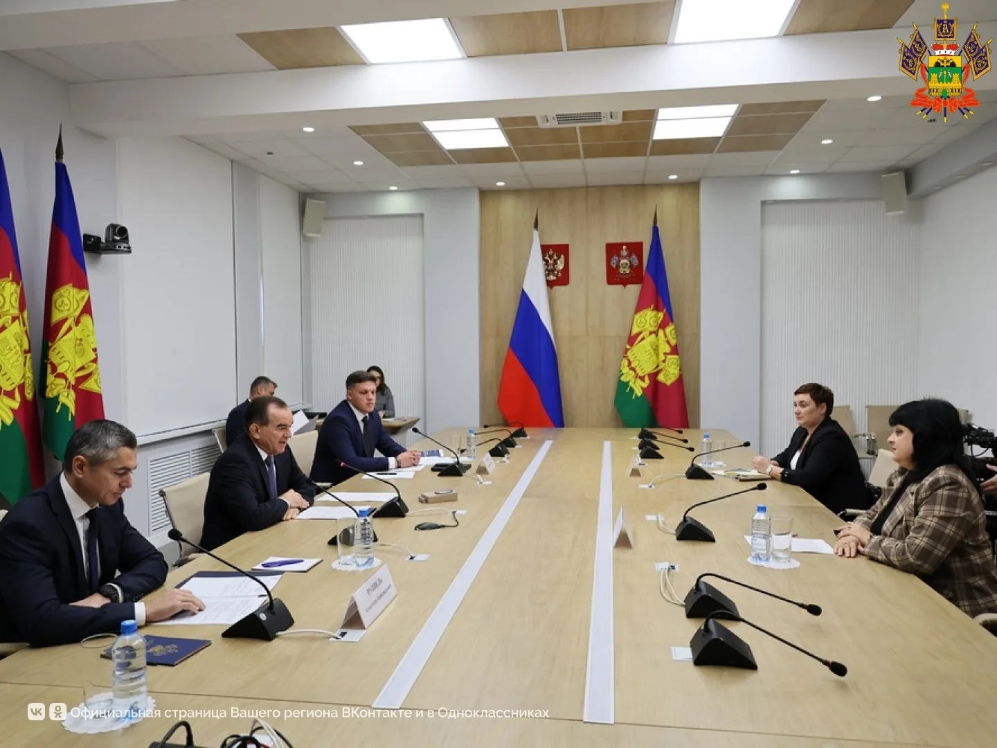 Губернатор Кубани и руководство Армавирской биофабрики обсудили перспективы развития пр...