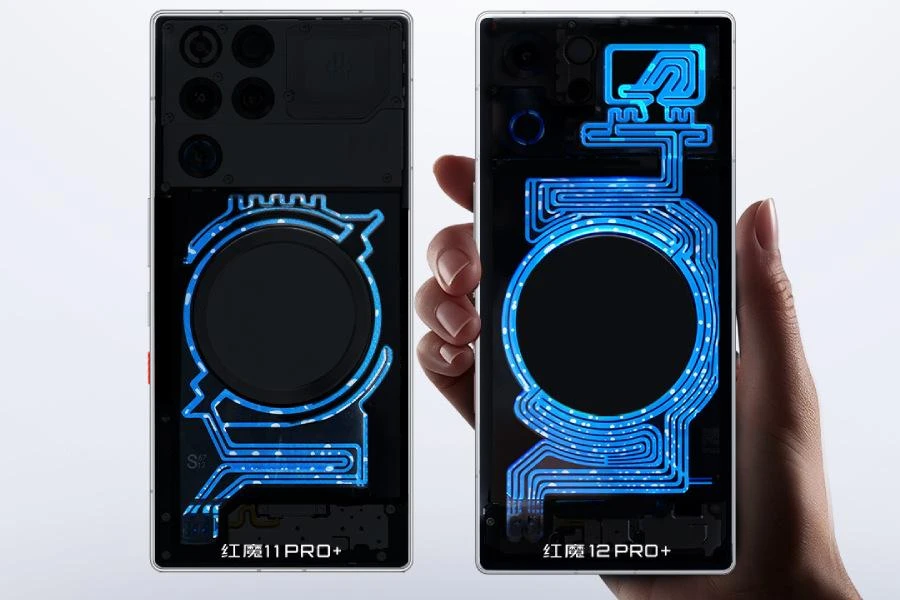 RedMagic 12 Pro+ с водяным охлаждением и RGB‑подсветкой, тонкая рамка 0,96 мм