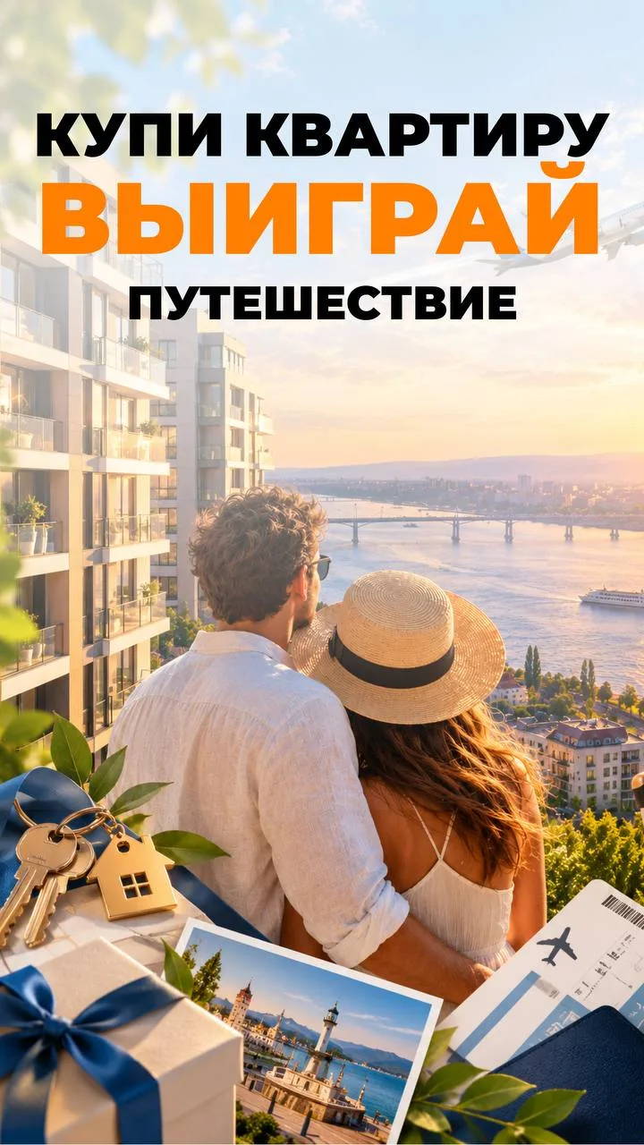 Купи квартиру и выиграй путешествие на двоих 🎁