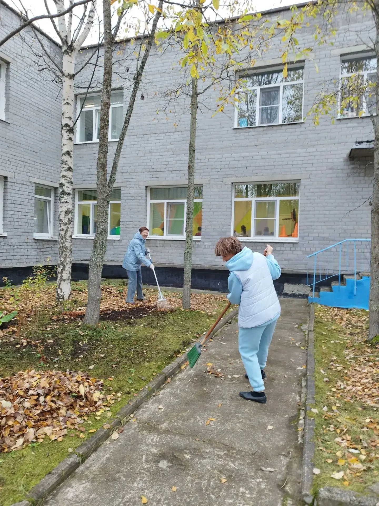 🍂Осенний субботник в нашем детском саду!