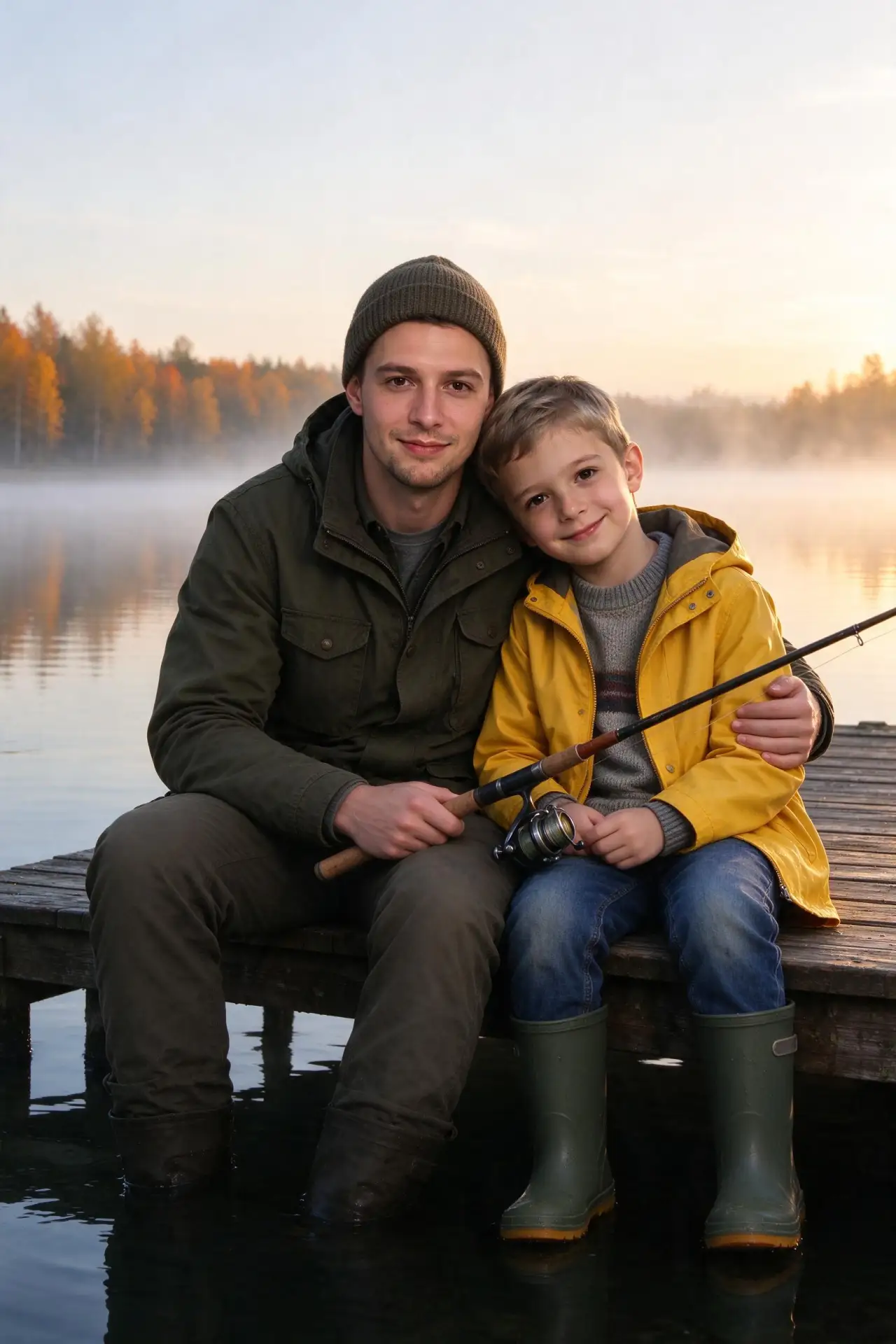 🎣 Утро на озере