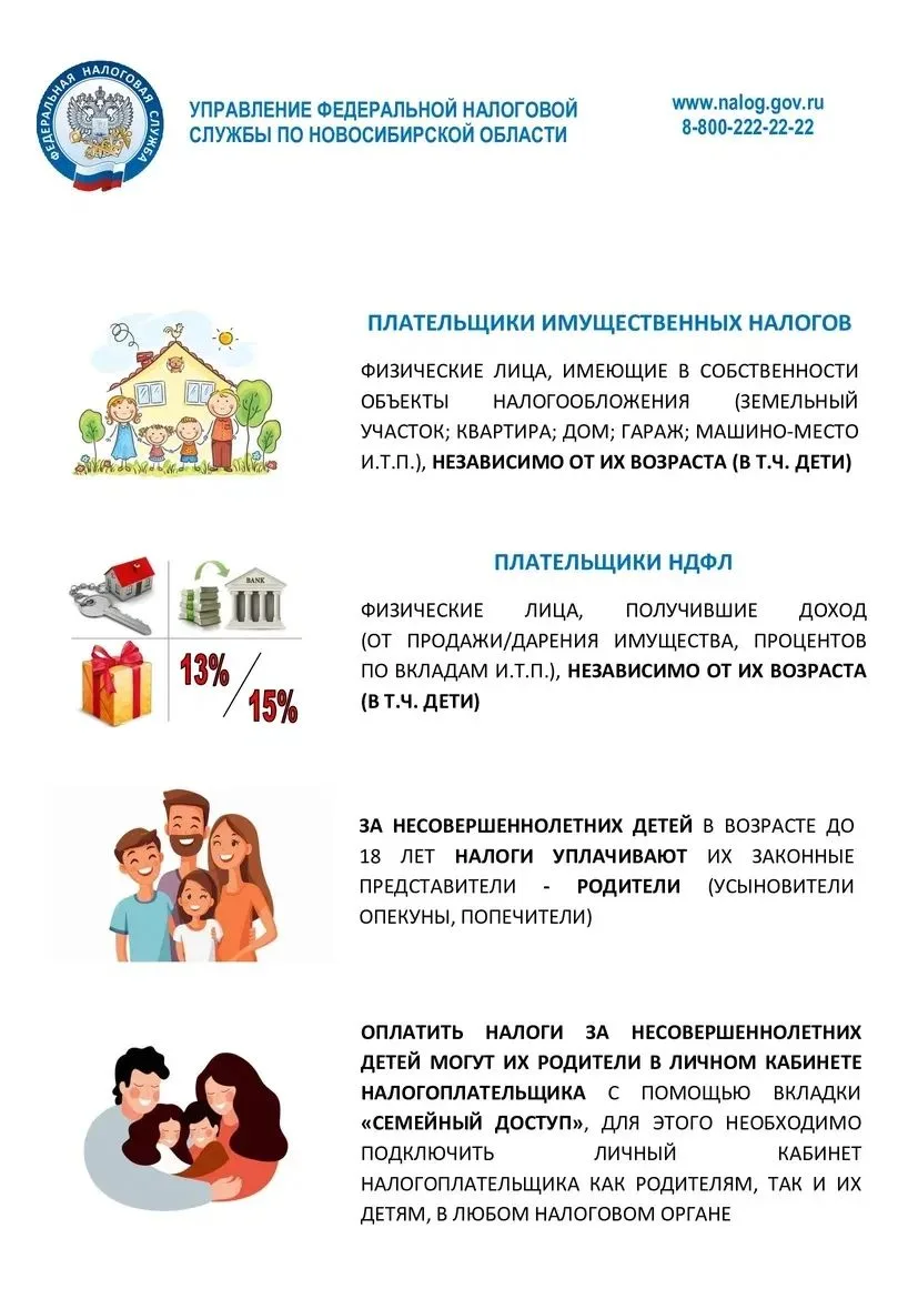Дети получают письма от ФНС, если у них есть в собственности недвижимость