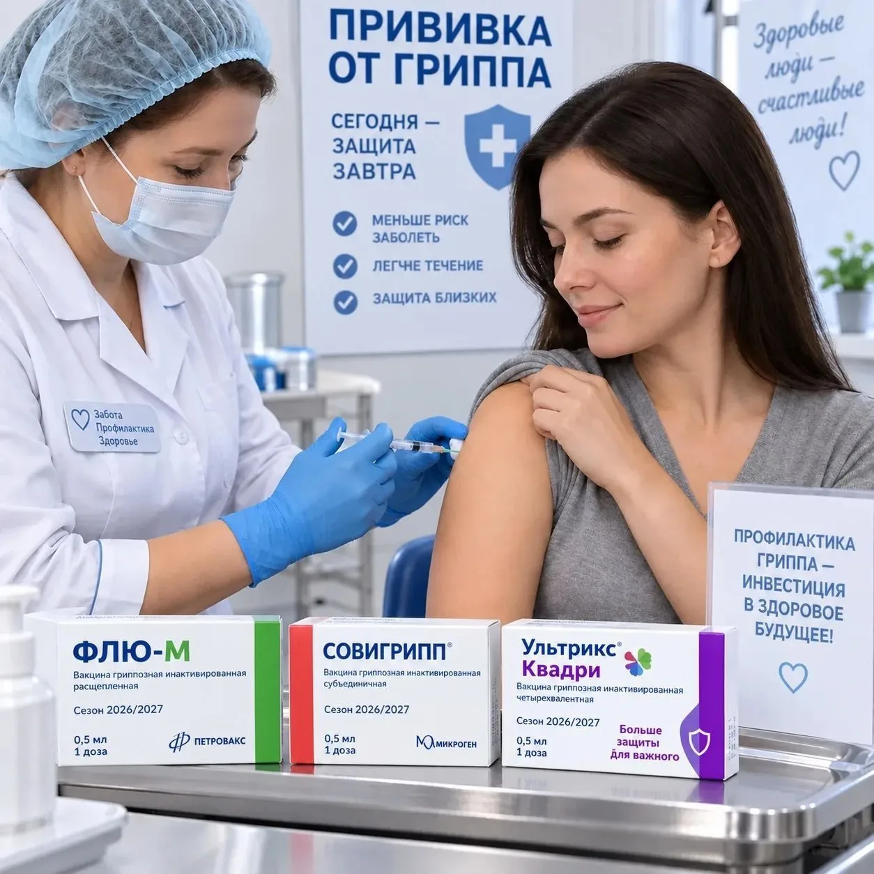 📌В ЗАТО Свободный началась вакцинация против гриппа
