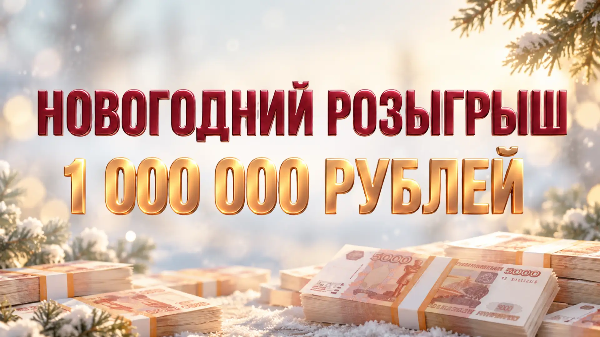 🎁 1 000 000 рублей может стать вашим уже к Новому году!
