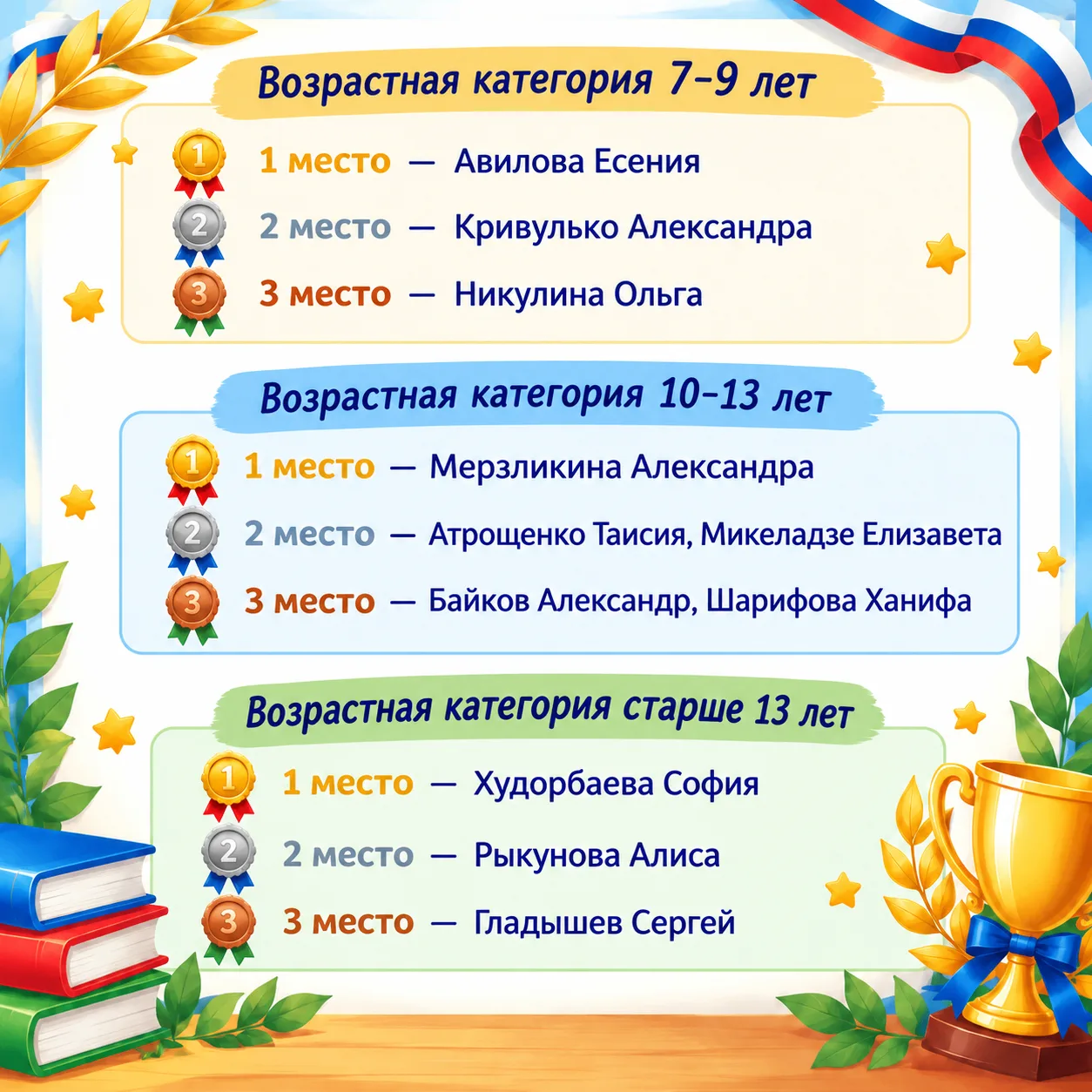 ✨ Стали известны результаты отборочного этапа муниципального фестиваля художественного ...