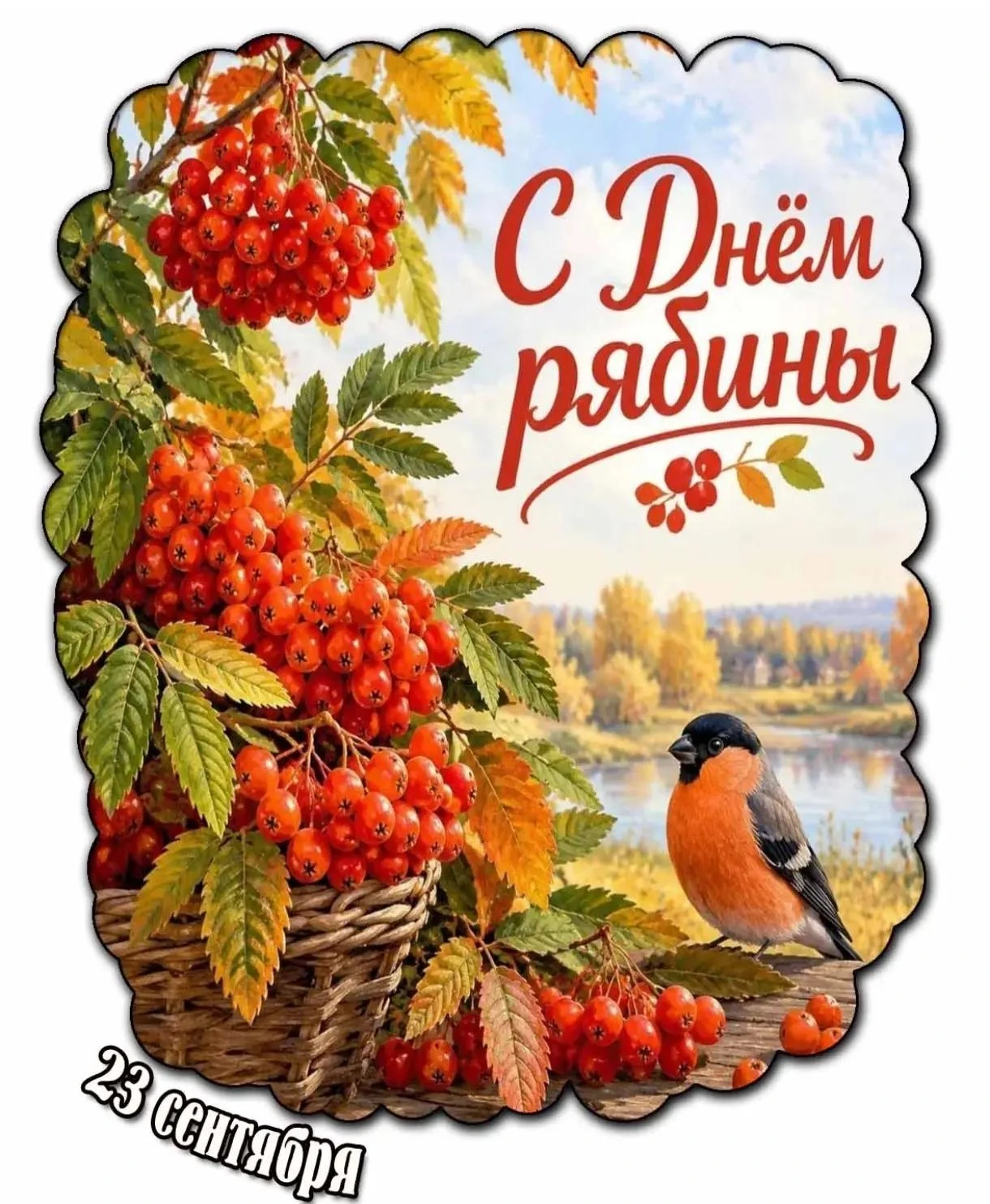 У Рябины есть свой праздник - Именины, который отмечается 23 сентября. Люди начинали в ...