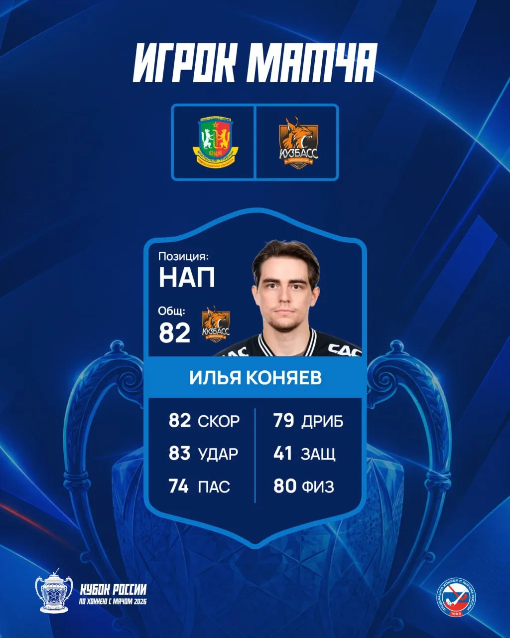 ИЛЬЯ КОНЯЕВ — ИГРОК МАТЧА
